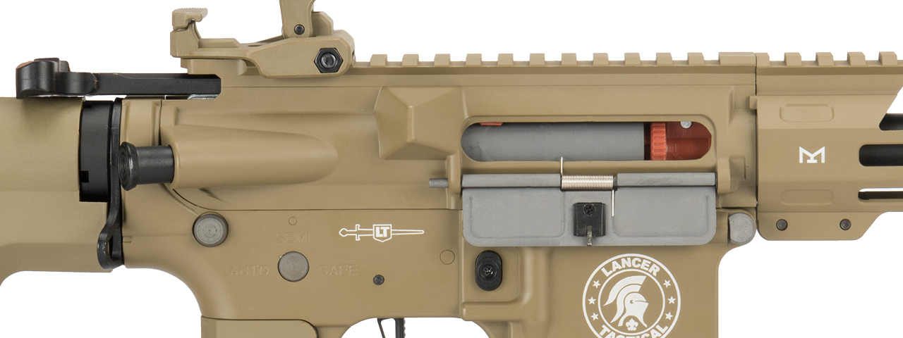 Lancer Tactical Low FPS Enforcer Needletail Skeleton M4 Airsoft Rifle (Color: Tan)