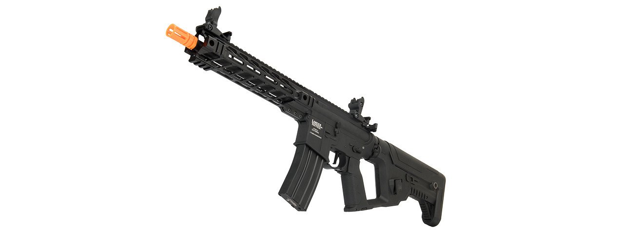 Lancer Tactical Proline Enforcer Battle Hawk 10" M4 Airsoft Rifle w/ Alpha Stock (Color: Black) - Click Image to Close