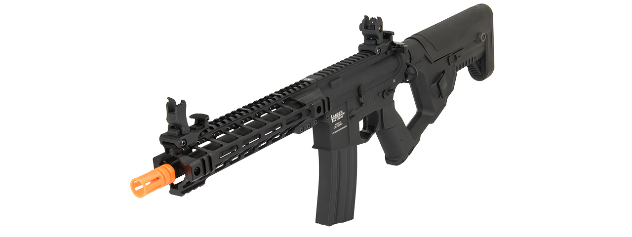 Lancer Tactical Proline Enforcer Battle Hawk 10" M4 Airsoft Rifle w/ Alpha Stock (Color: Black) - Click Image to Close