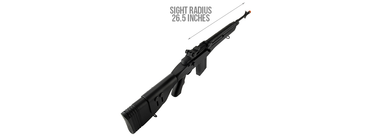 Lancer Tactical LT-732 DMR Stock 45" M14 SOCOM AEG Airsoft Rifle (Black)