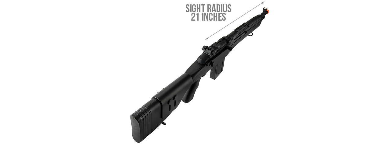 LANCER TACTICAL LT-732 DMR STOCK 38" M14 SOCOM AIRSOFT AEG (BLACK)