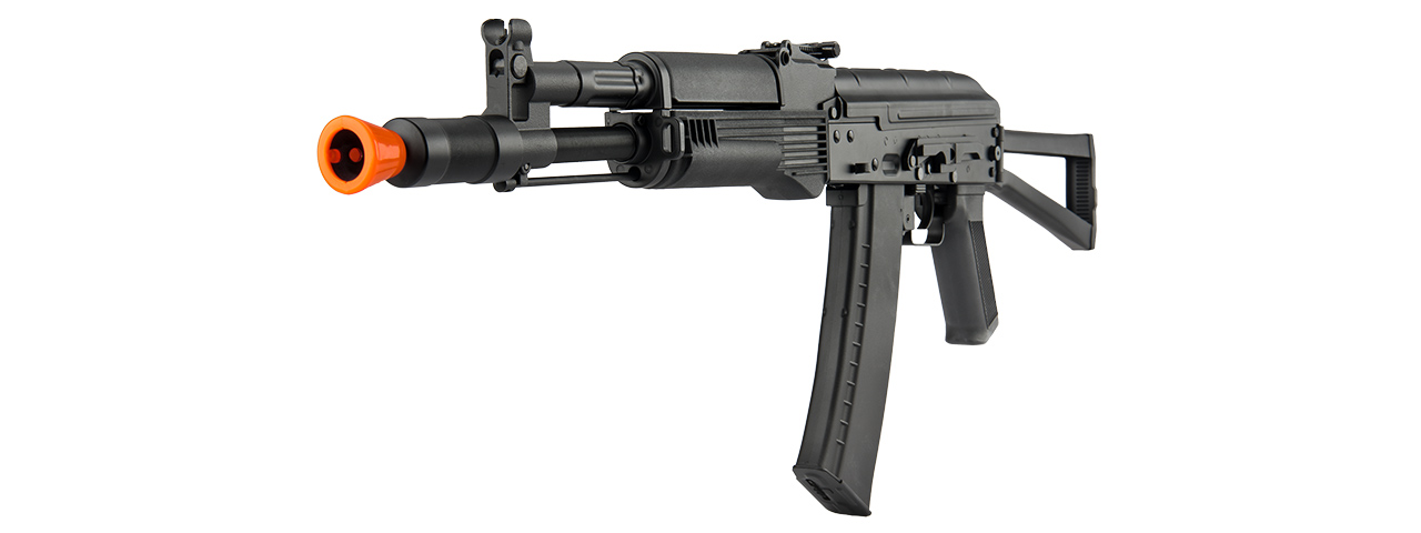 LT-740B AIRSOFT AKS-104 AEG FULL METAL FOLDING STOCK (BLACK) - Click Image to Close