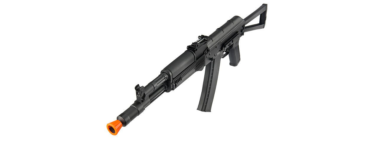 LT-740B AIRSOFT AKS-104 AEG FULL METAL FOLDING STOCK (BLACK) - Click Image to Close