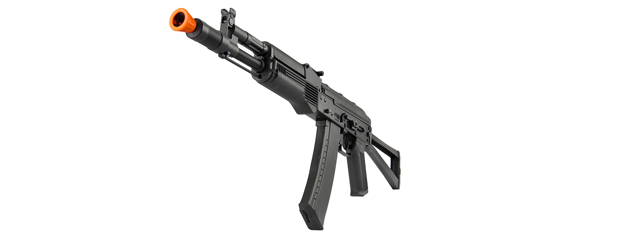 LT-740B AIRSOFT AKS-104 AEG FULL METAL FOLDING STOCK (BLACK) - Click Image to Close