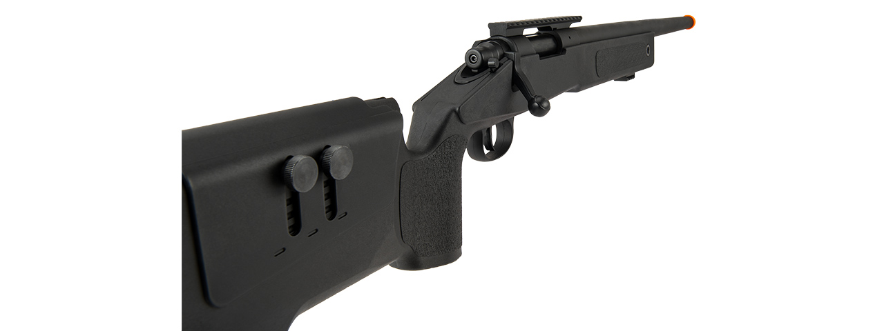 Lancer Tactical M40A3 Bolt Action Sniper Rifle (BLACK) - Click Image to Close