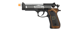 WE Tech RPD Biohazard Samurai Edge M92 GBB Airsoft Pistol (BLACK/SILVER)