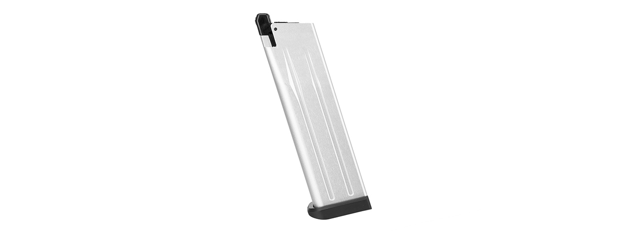 WE Tech 28rd 4.3 Hi-Capa Gas Blowback GBB Airsoft Pistol Magazine (SILVER) - Click Image to Close