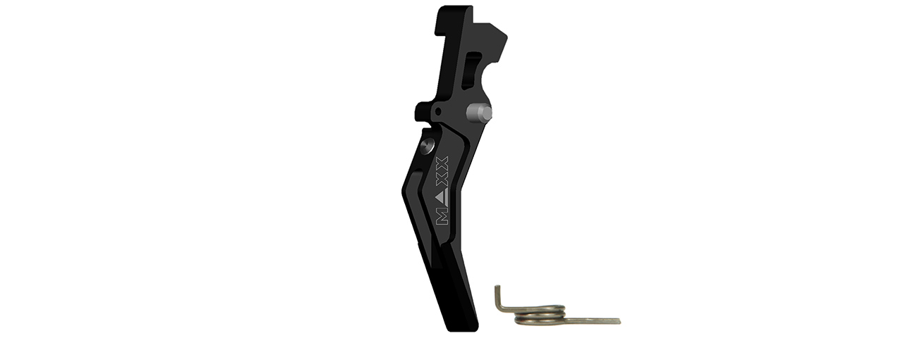 CNC Aluminum Advanced AEG Trigger (Style B) (Black) - Click Image to Close