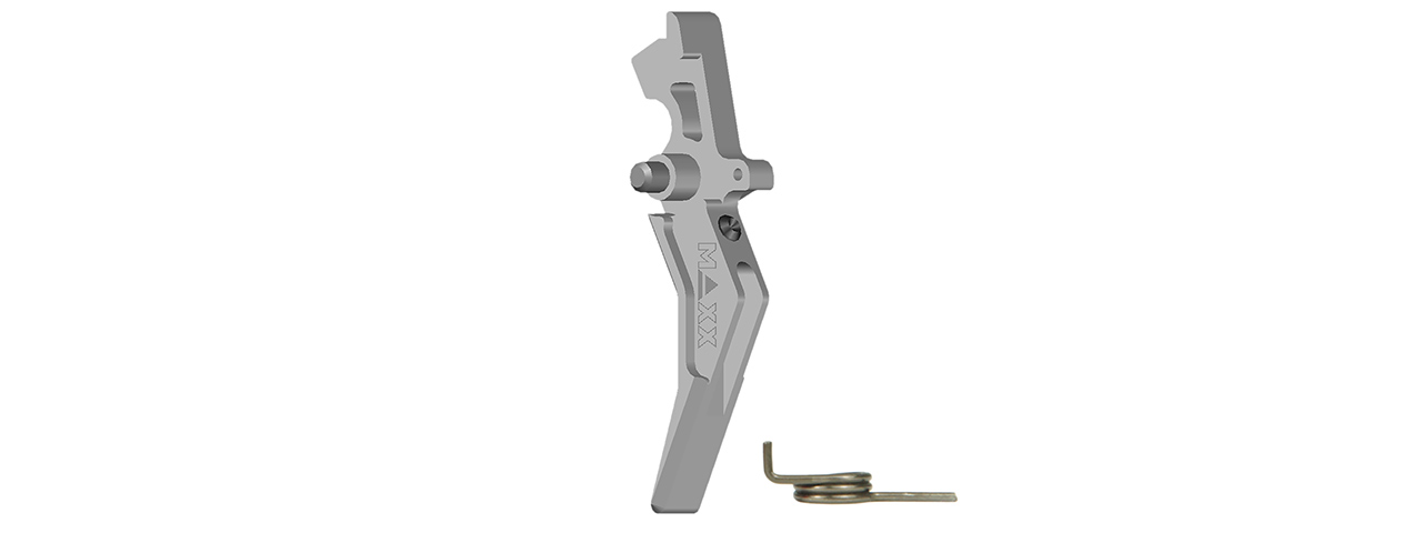 Maxx Model CNC Aluminum Advanced AEG Trigger (Style B) (Silver)