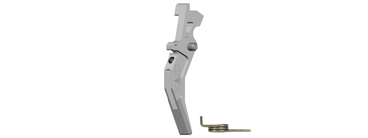 CNC Aluminum Advanced AEG Trigger (Style C) (Silver) - Click Image to Close