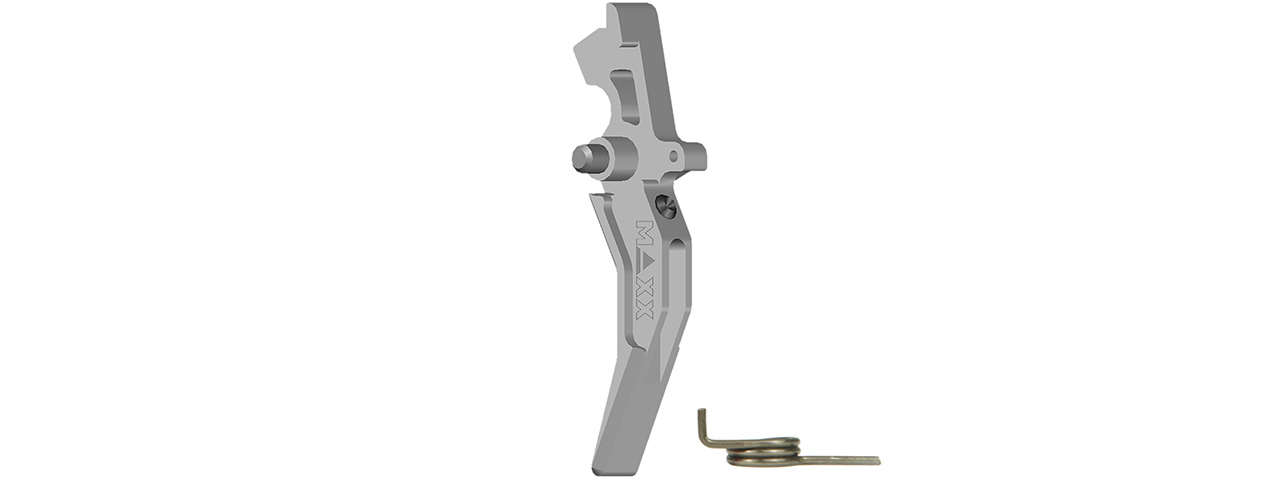 CNC Aluminum Advanced AEG Trigger (Style C) (Silver) - Click Image to Close