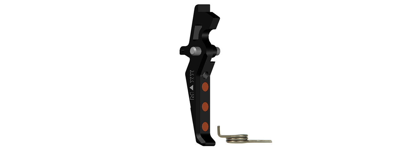 CNC Aluminum Advanced AEG Trigger (Style E) (Black) - Click Image to Close