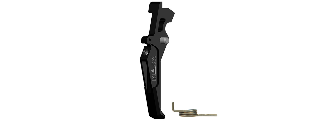 CNC Aluminum Advanced AEG Trigger (Style E) (Black) - Click Image to Close