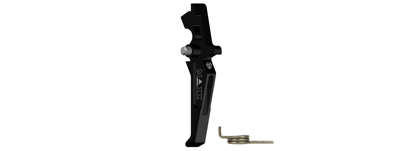 CNC Aluminum Advanced AEG Trigger (Style E) (Black) - Click Image to Close