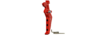 CNC Aluminum Advanced AEG Trigger (Style E) (Red)