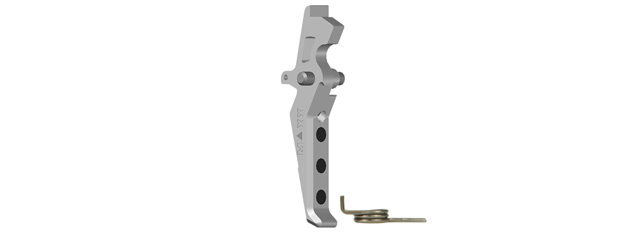 CNC Aluminum Advanced AEG Trigger (Style C) (Silver) - Click Image to Close