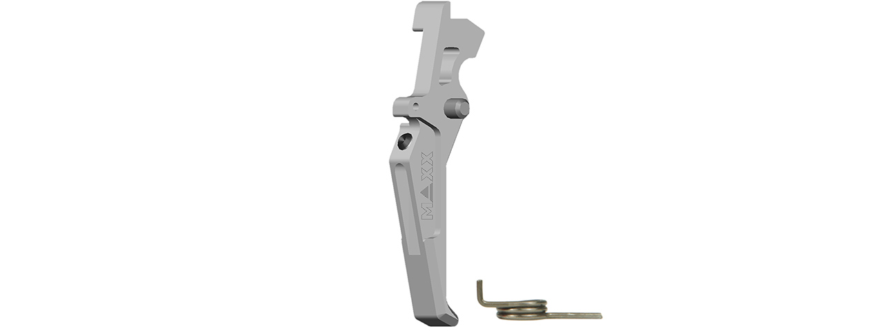 CNC Aluminum Advanced AEG Trigger (Style C) (Silver) - Click Image to Close