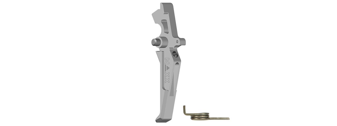 CNC Aluminum Advanced AEG Trigger (Style C) (Silver) - Click Image to Close