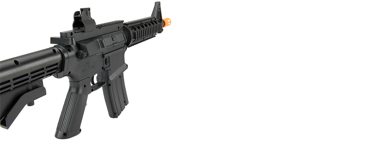 UK ARMS P2206 QUAD RIS M4 SPRING RIFLE (BLACK) - Click Image to Close