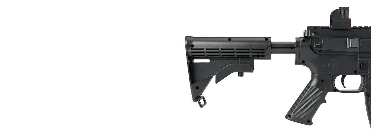 UK ARMS P2206 QUAD RIS M4 SPRING RIFLE (BLACK) - Click Image to Close