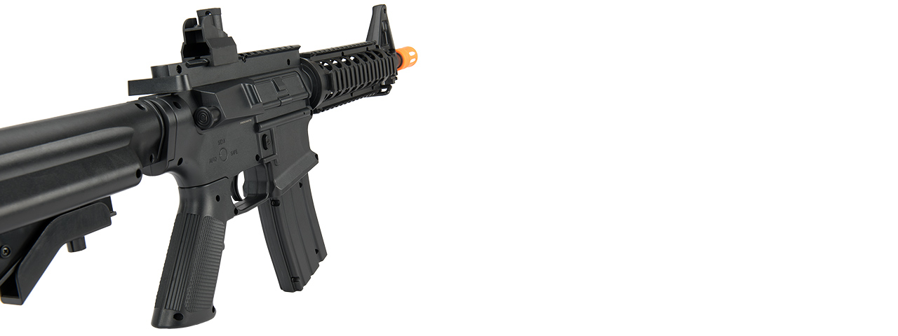 UK ARMS P2207 QUAD RIS M4 SPRING RIFLE (BLACK) - Click Image to Close