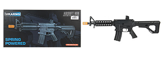 UK ARMS P2209 M4 QUAD RIS SPRING RIFLE W/ ADJUSTABLE STOCK (BLACK)