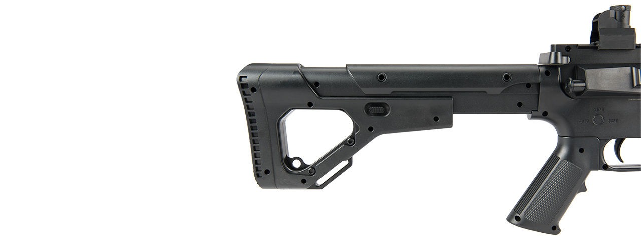UK ARMS P2209 M4 QUAD RIS SPRING RIFLE W/ ADJUSTABLE STOCK (BLACK) - Click Image to Close