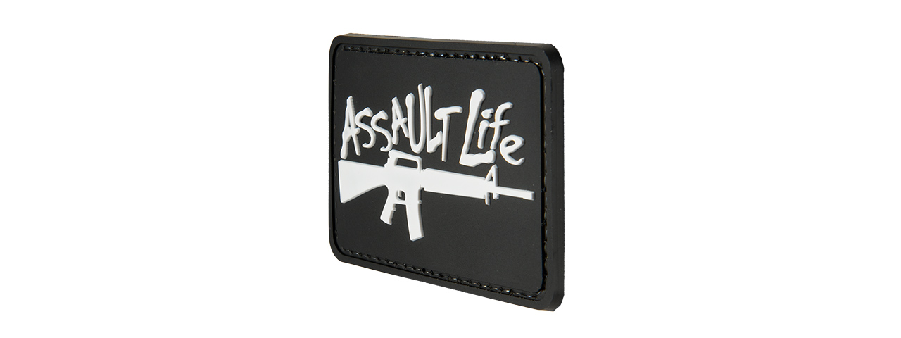 G-FORCE ASSAULT LIFE PVC MORALE PATCH (BLACK) - Click Image to Close