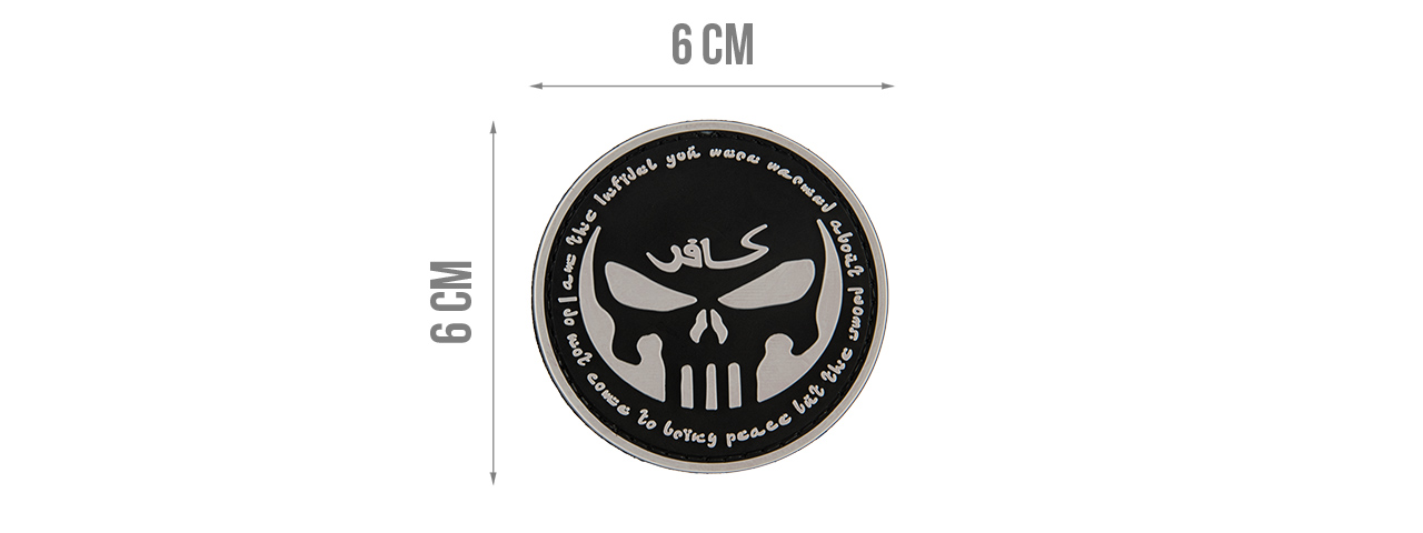 G-FORCE INFIDEL W/ PUNISHER PVC PATCH (BLACK) - Click Image to Close