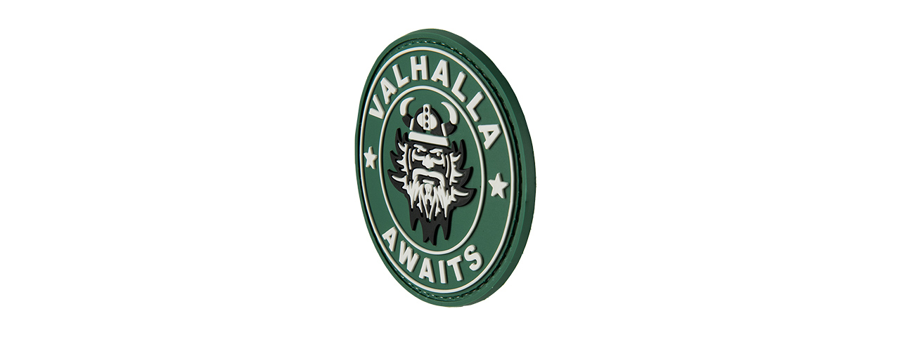 G-FORCE VALHALLA AWAITS PVC MORALE PATCH (GREEN) - Click Image to Close