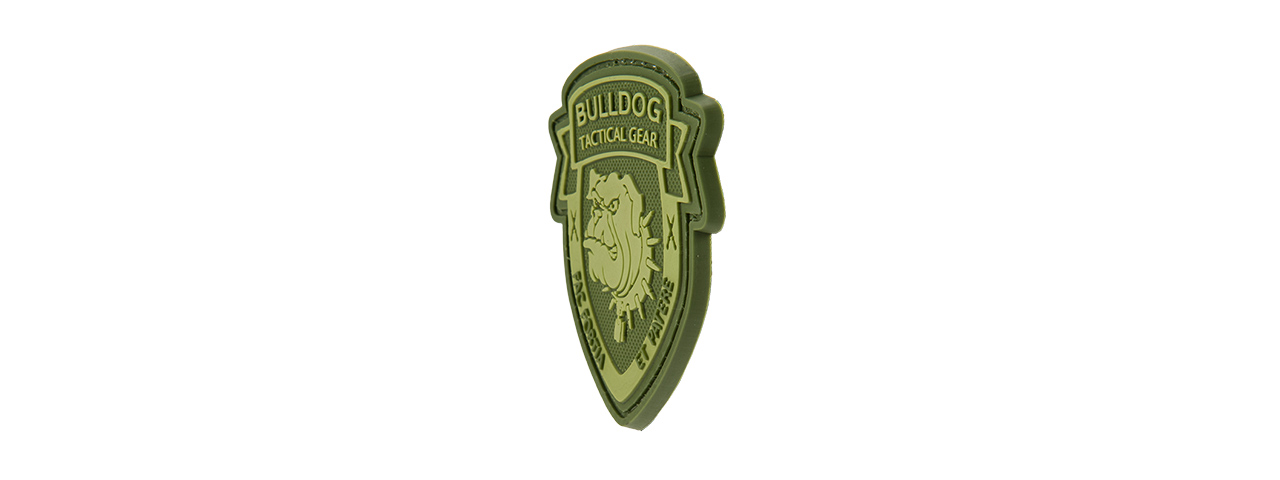 G-FORCE BULLDOG TACTICAL GEAR PVC MORALE PATCH (OD GREEN) - Click Image to Close