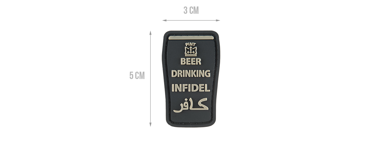 G-FORCE BEER DRINKING INFIDELS MORALE PATCH