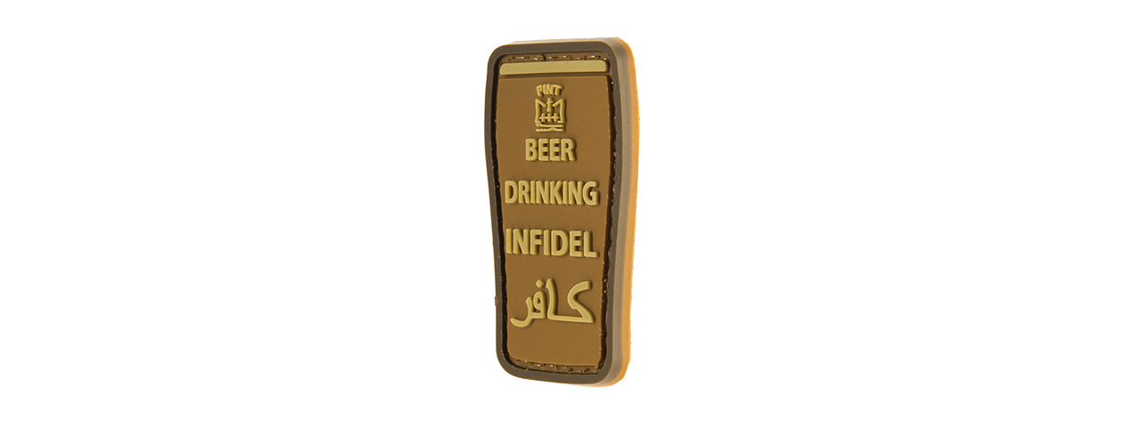 G-FORCE BEER DRINKING INFIDELS PVC MORALE PATCH
