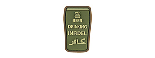 G-FORCE BEER DRINKING INFIDELS MORALE PATCH