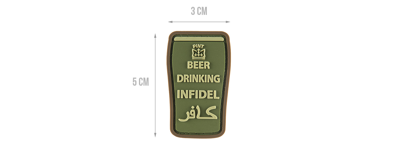 G-FORCE BEER DRINKING INFIDELS MORALE PATCH - Click Image to Close