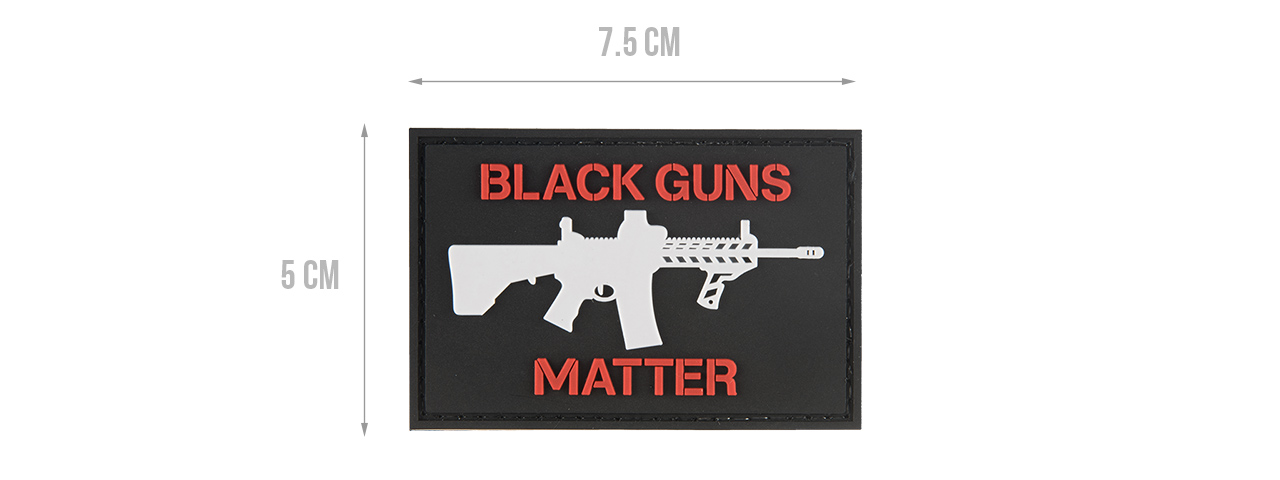 G-FORCE BLACK GUNS MATTER PVC MORALE PATCH