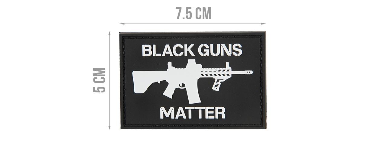 G-FORCE BLACK GUNS MATTER PVC PATCH