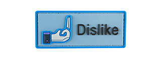 G-FORCE DISLIKE SOCIAL MEDIA PVC MORALE PATCH (BLUE)