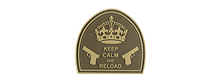 G-FORCE KEEP CALM AND RELOAD PVC PATCH