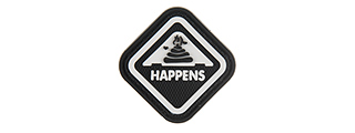 G-FORCE S*** HAPPENS PVC MORALE PATCH (BLACK)