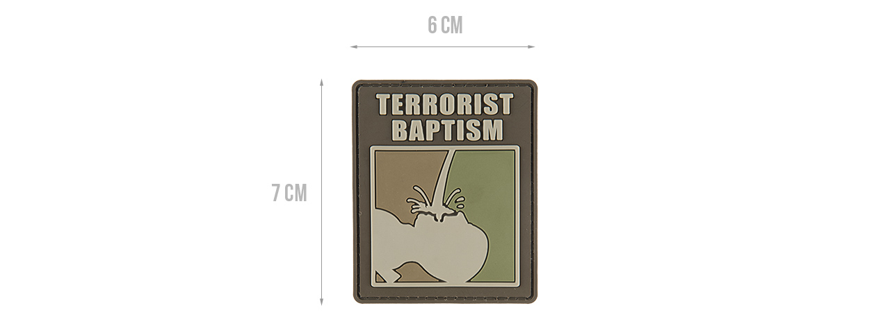 G-FORCE TERRORRIST BAPTISM PVC MORALE PATCH - Click Image to Close