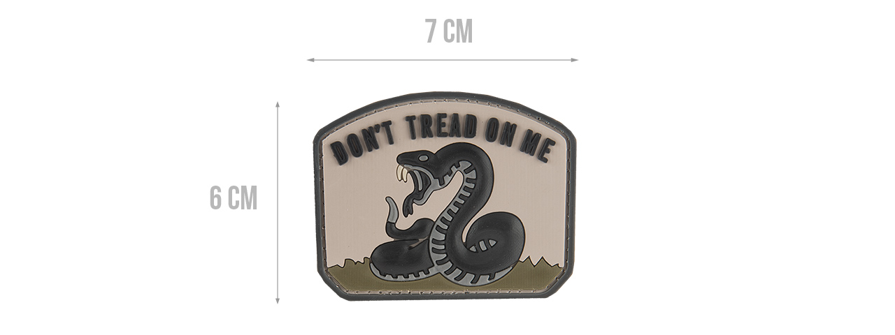 G-FORCE DON'T TREAD ON ME PVC MORALE PATCH - Click Image to Close