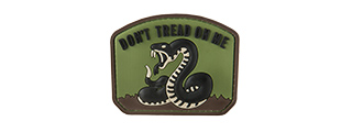 G-FORCE DON'T TREAD ON ME PVC MORALE PATCH (OD GREEN)