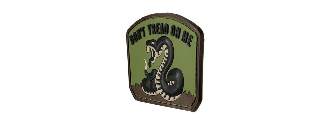 G-FORCE DON'T TREAD ON ME PVC MORALE PATCH (OD GREEN) - Click Image to Close