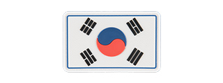 G-FORCE KOREAN FLAG PVC PATCH