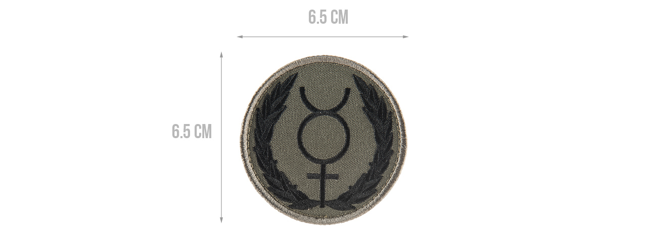 G-FORCE MERCURY SYMBOL EMBROIDERED MORALE PATCH - Click Image to Close