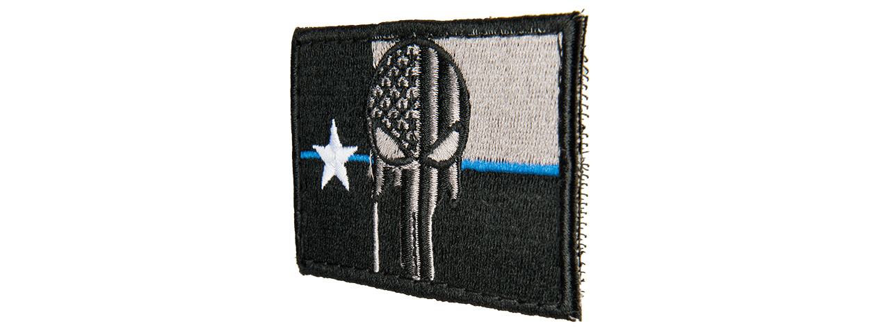 TEXAS PUNISHER EMBROIDED MORALE PATCH (BLACK) - Click Image to Close