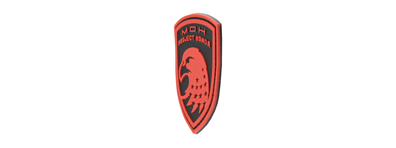 G-FORCE EAGLE USA PROJECT HONOR PVC MORALE PATCH (RED) - Click Image to Close