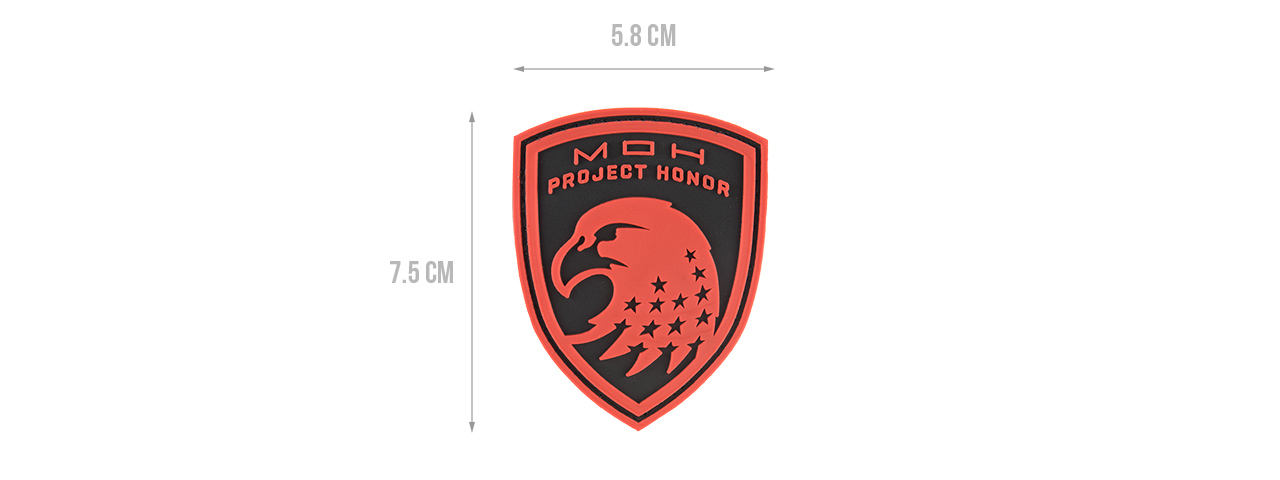G-FORCE EAGLE USA PROJECT HONOR PVC MORALE PATCH (RED)