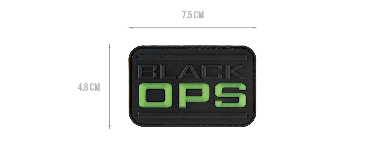 G-FORCE BLACK OPS-GLOW PVC MORALE PATCH - Click Image to Close